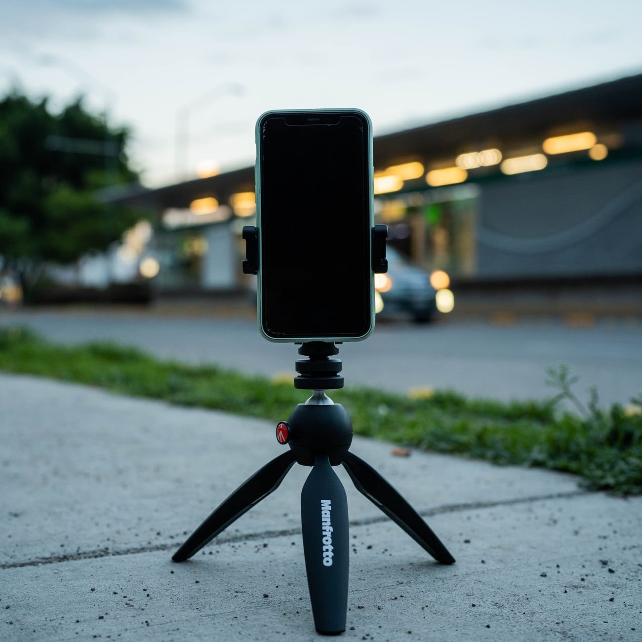 Spotting scope on tripod for long-range wildlife observation and hunting