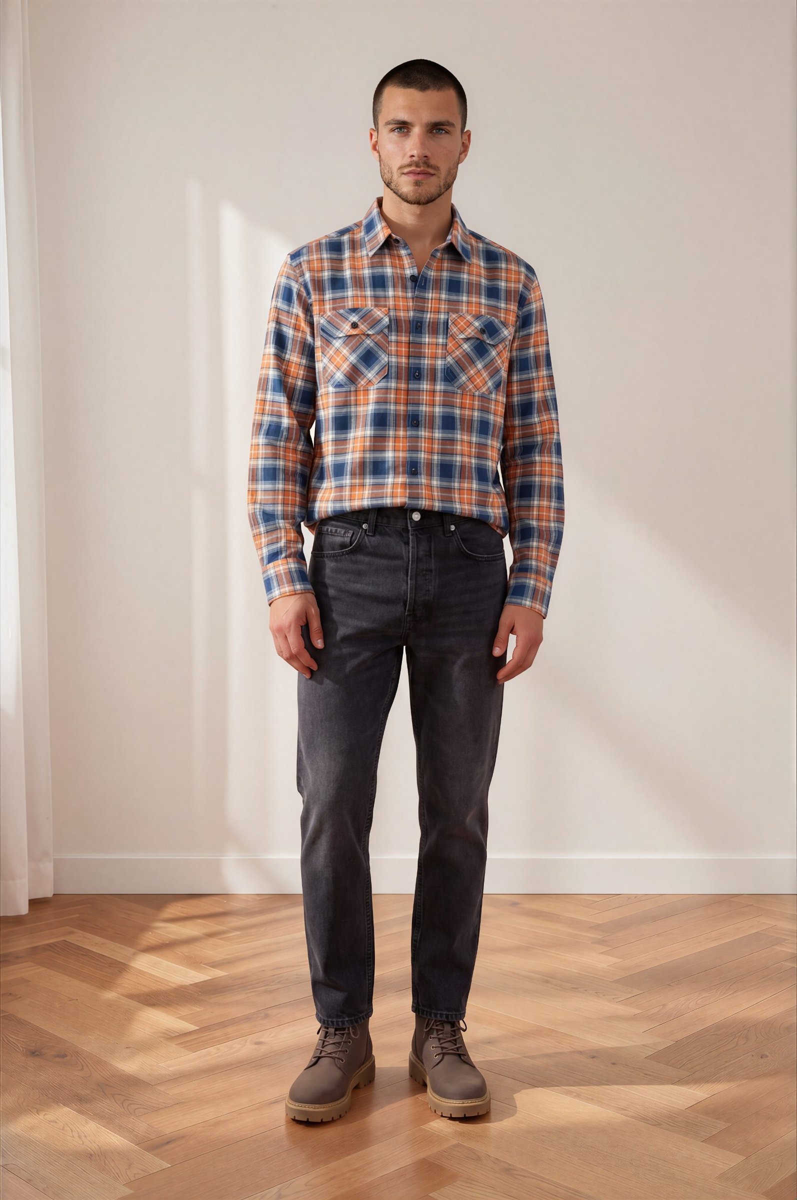 SIDELINE — The Shirt, men's Altitude flannel overshirt, full body