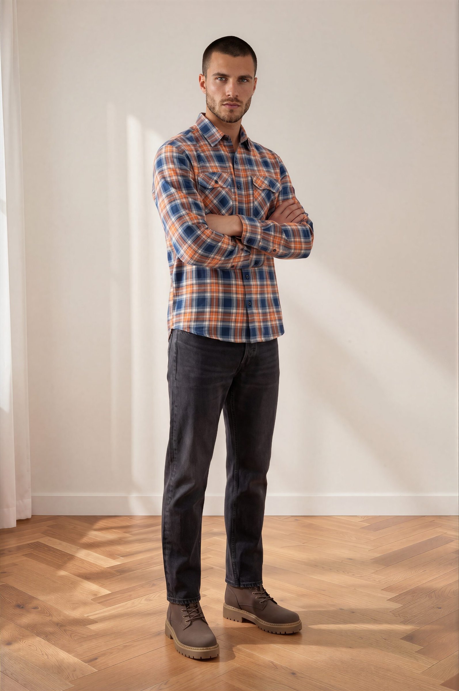 SIDELINE — Men's Altitude flannel lifestyle editorial