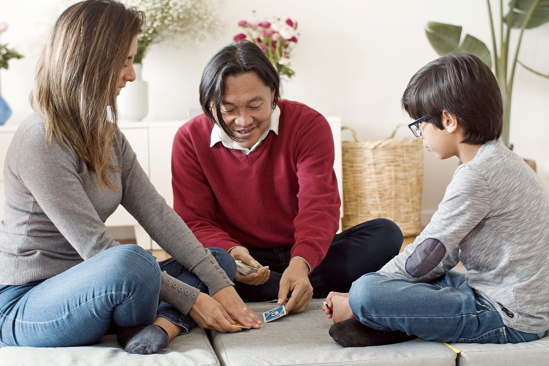 Family gaming together
