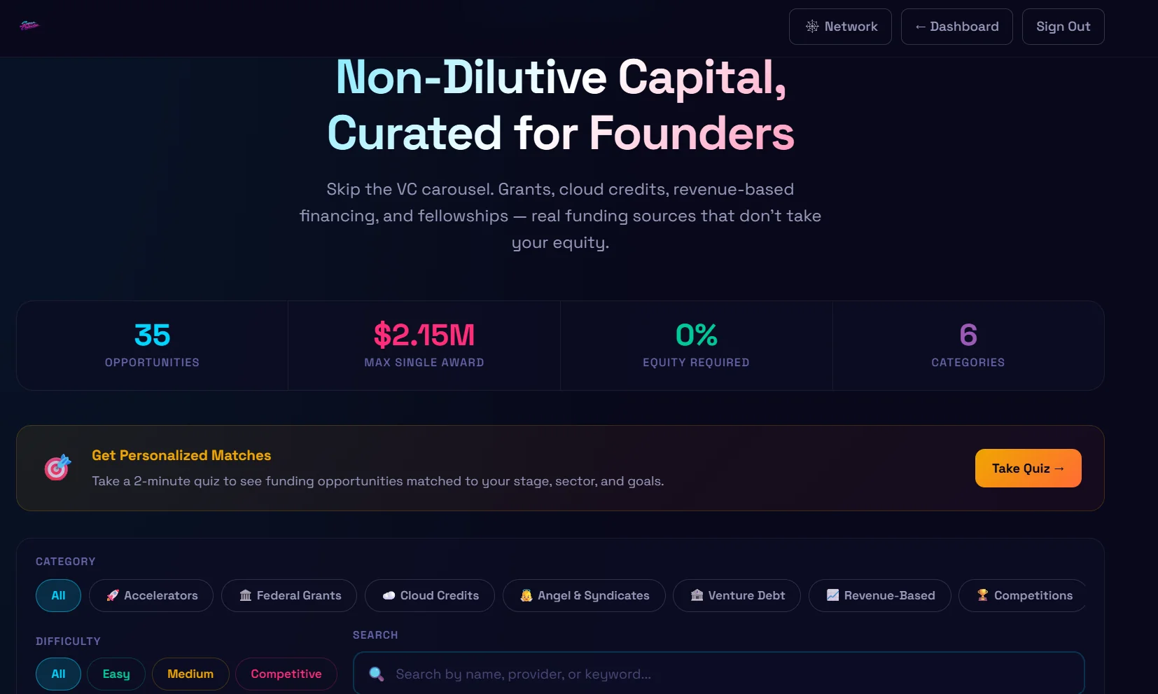 Funding Hub
